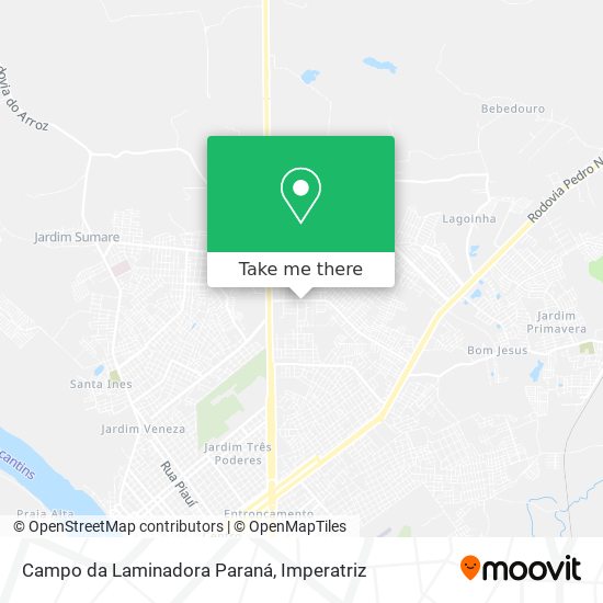 Campo da Laminadora Paraná map