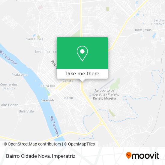 Bairro Cidade Nova map