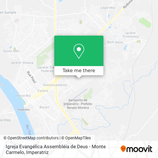 Mapa Igreja Evangélica Assembléia de Deus - Monte Carmelo