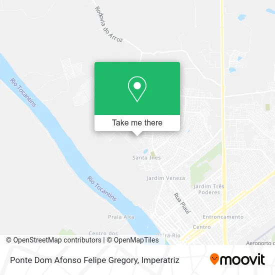 Ponte Dom Afonso Felipe Gregory map