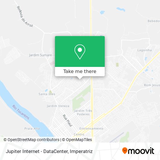 Jupiter Internet - DataCenter map