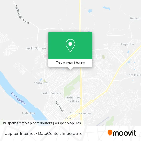 Jupiter Internet - DataCenter map