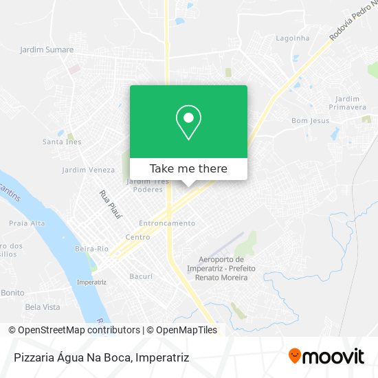 Mapa Pizzaria Água Na Boca