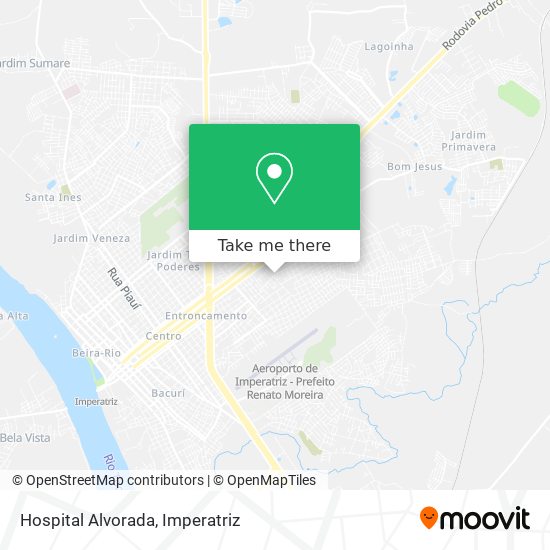 Hospital Alvorada map