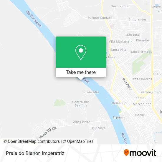 Praia do Bianor map