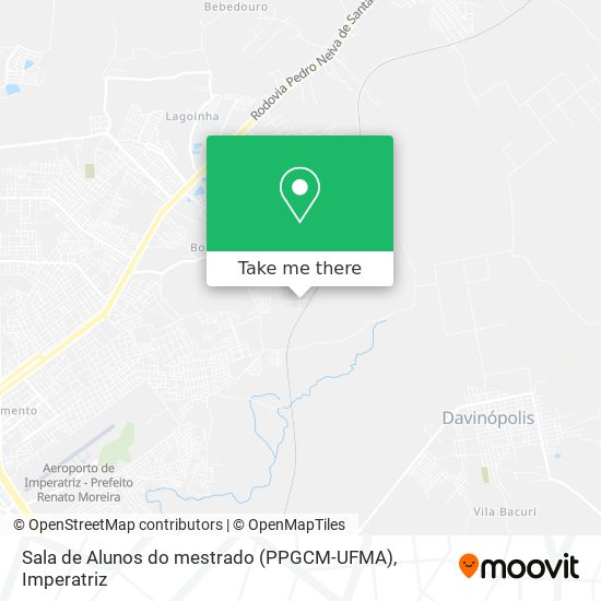 Sala de Alunos do mestrado (PPGCM-UFMA) map