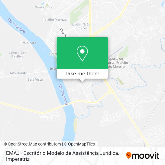 Mapa EMAJ - Escritório Modelo de Assistência Jurídica