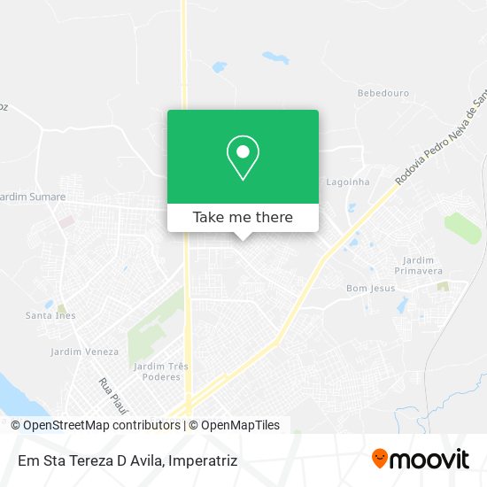 Em Sta Tereza D Avila map