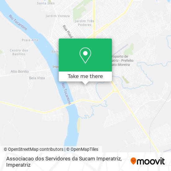 Associacao dos Servidores da Sucam Imperatriz map