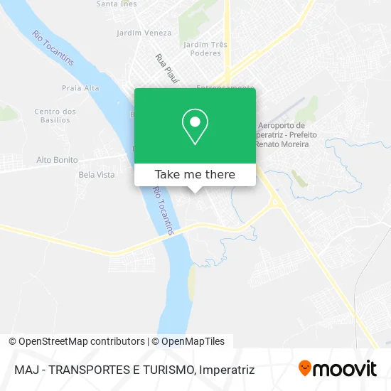MAJ - TRANSPORTES E TURISMO map