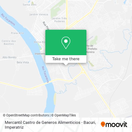 Mercantil Castro de Generos Alimenticios - Bacuri map