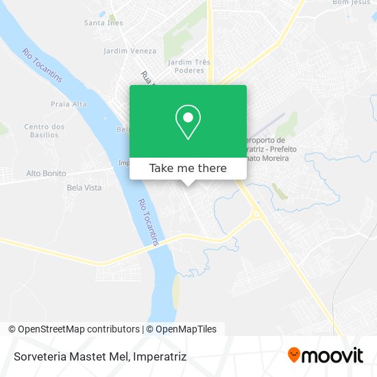 Sorveteria Mastet Mel map