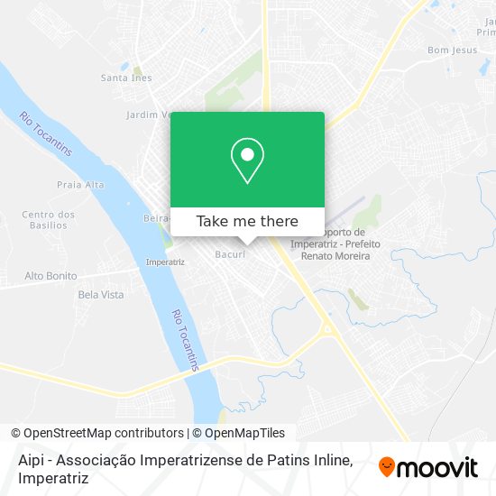 Aipi - Associação Imperatrizense de Patins Inline map