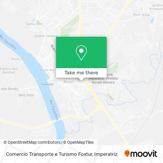 Comercio Transporte e Turismo Foxtur map