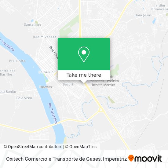 Mapa Oxitech Comercio e Transporte de Gases