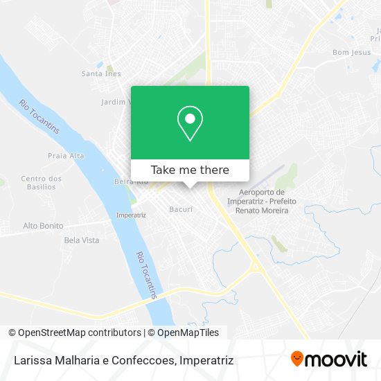 Larissa Malharia e Confeccoes map