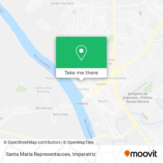 Santa Maria Representacoes map
