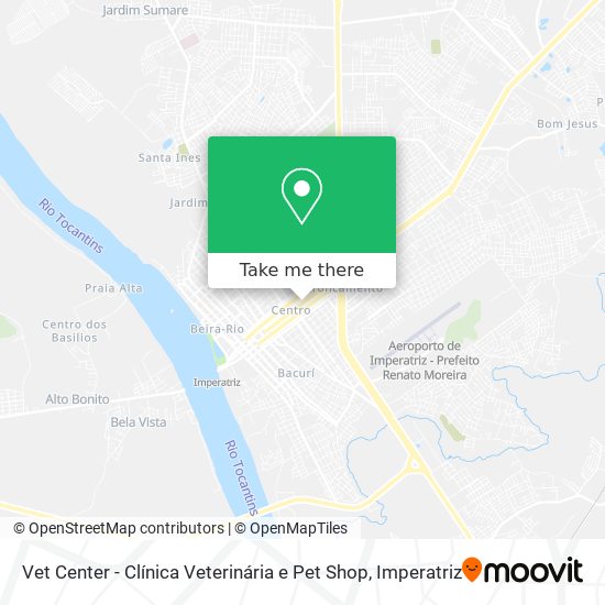 Vet Center - Clínica Veterinária e Pet Shop map