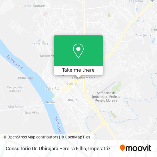 Consultório Dr. Ubirajara Pereira Filho map