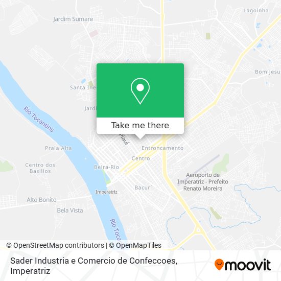 Sader Industria e Comercio de Confeccoes map