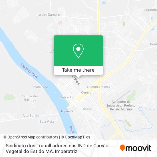 Sindicato dos Trabalhadores nas IND de Carvão Vegetal do Est do MA map