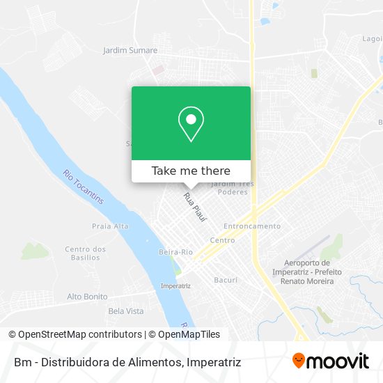 Bm - Distribuidora de Alimentos map