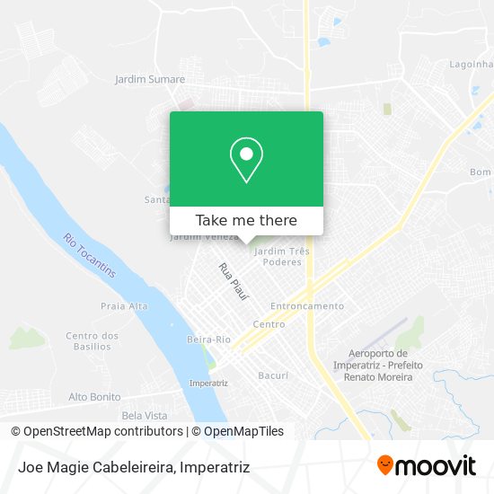 Joe Magie Cabeleireira map