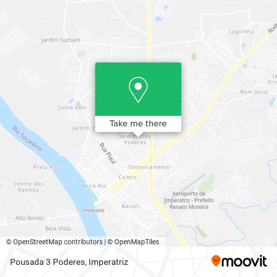 Pousada 3 Poderes map