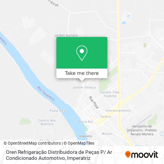Oren Refrigeração Distribuidora de Peças P/ Ar Condicionado Automotivo map