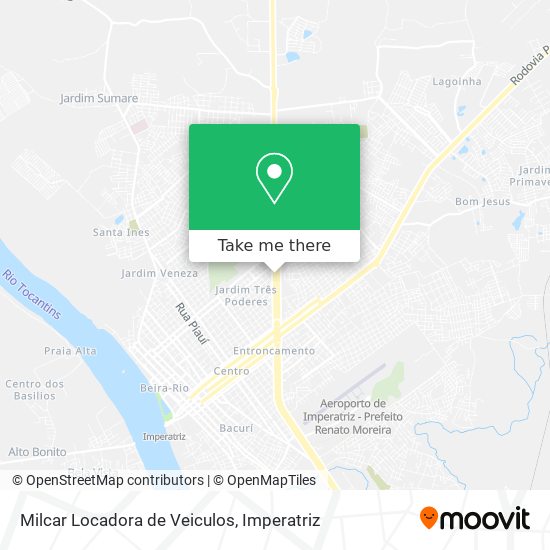 Milcar Locadora de Veiculos map