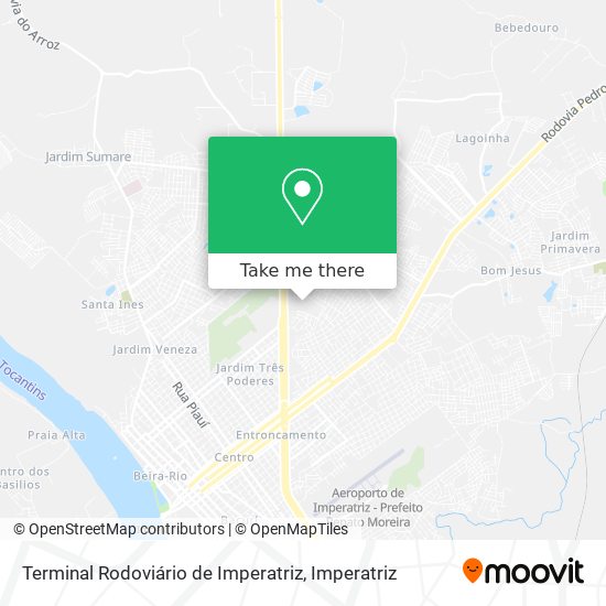 Terminal Rodoviário de Imperatriz map