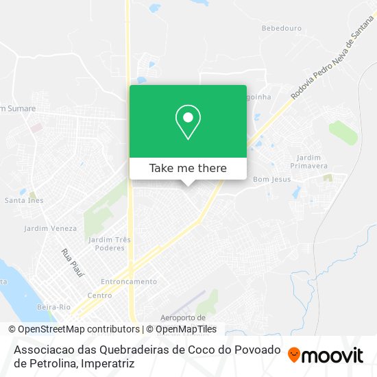 Associacao das Quebradeiras de Coco do Povoado de Petrolina map