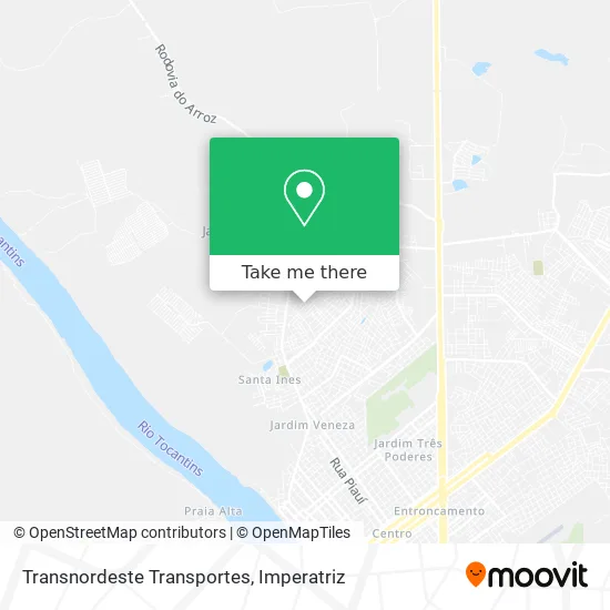 Transnordeste Transportes map