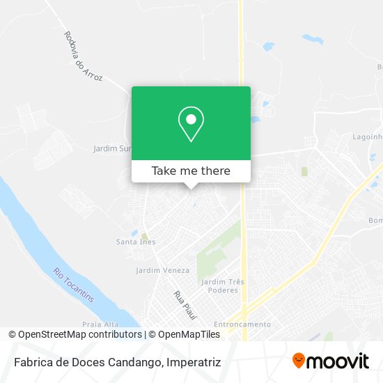 Fabrica de Doces Candango map