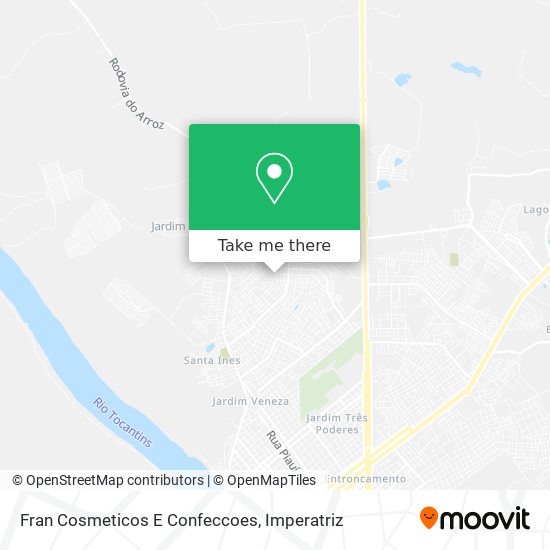 Fran Cosmeticos E Confeccoes map