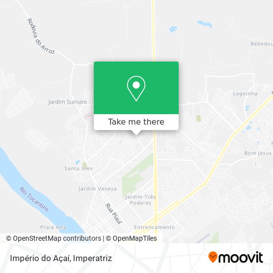 Império do Açaí map