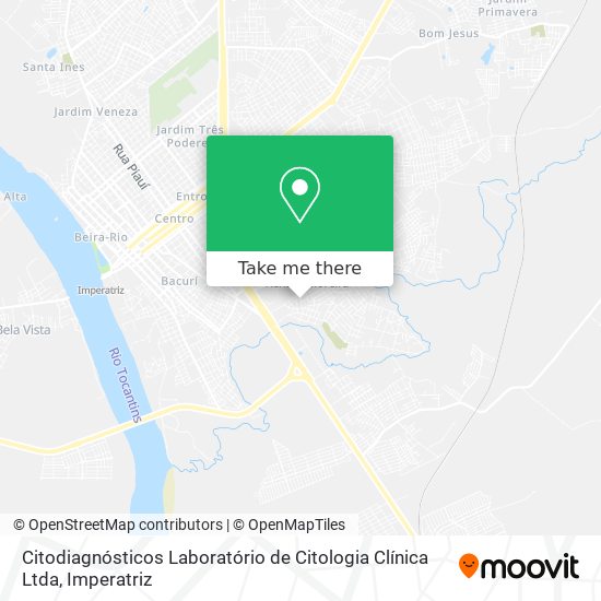 Citodiagnósticos Laboratório de Citologia Clínica Ltda map