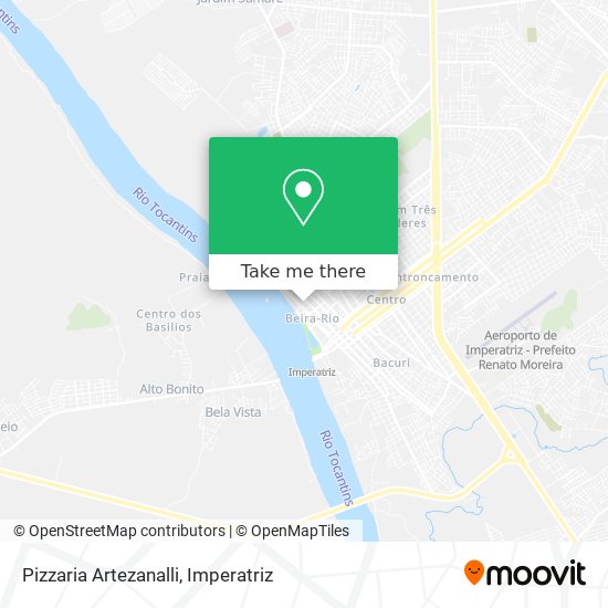 Mapa Pizzaria Artezanalli