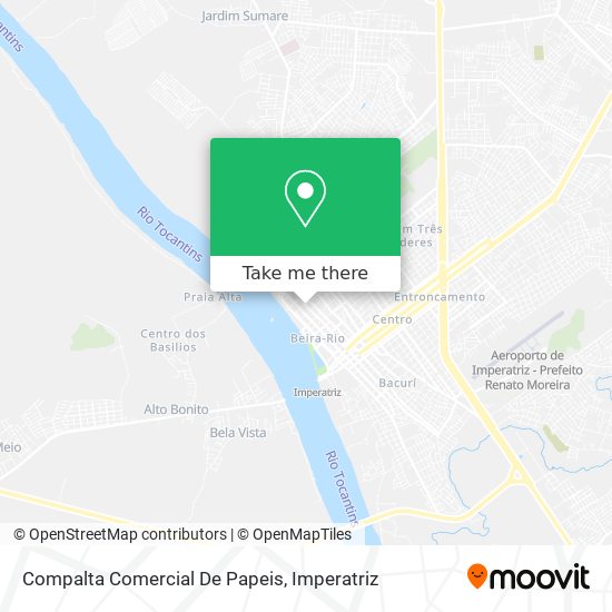 Compalta Comercial De Papeis map