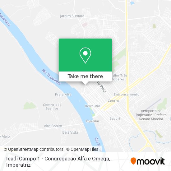 Ieadi Campo 1 - Congregacao Alfa e Omega map