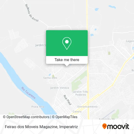 Feirao dos Moveis Magazine map