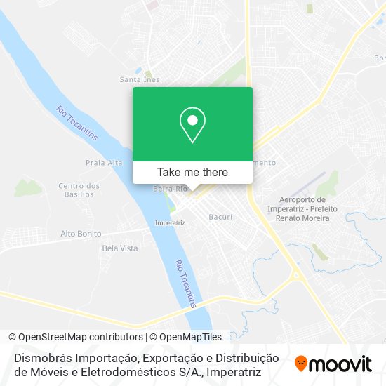 Mapa Dismobrás Importação, Exportação e Distribuição de Móveis e Eletrodomésticos S / A.