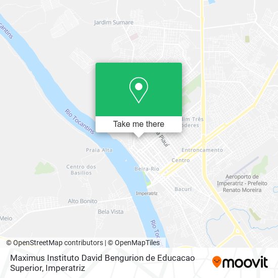 Mapa Maximus Instituto David Bengurion de Educacao Superior
