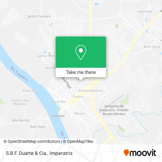 S.B.F. Duarte & Cia. map