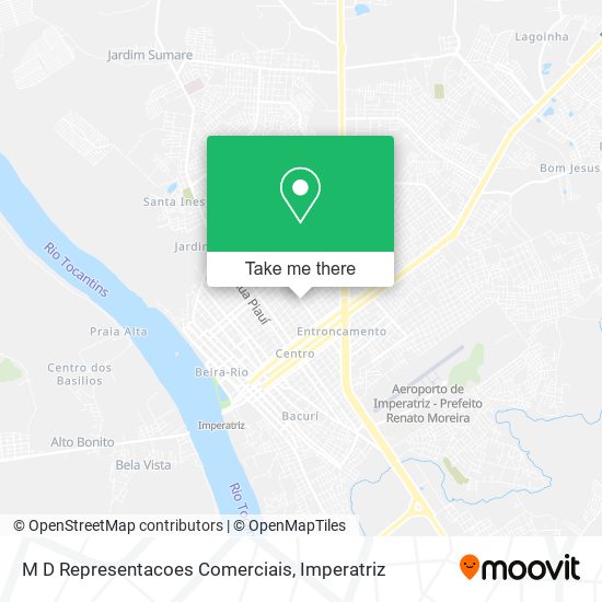 M D Representacoes Comerciais map