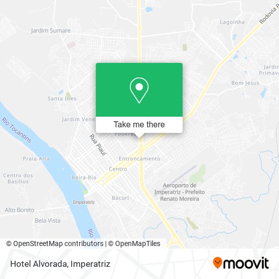 Mapa Hotel Alvorada