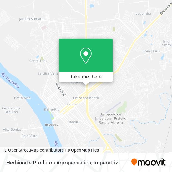 Mapa Herbinorte Produtos Agropecuários