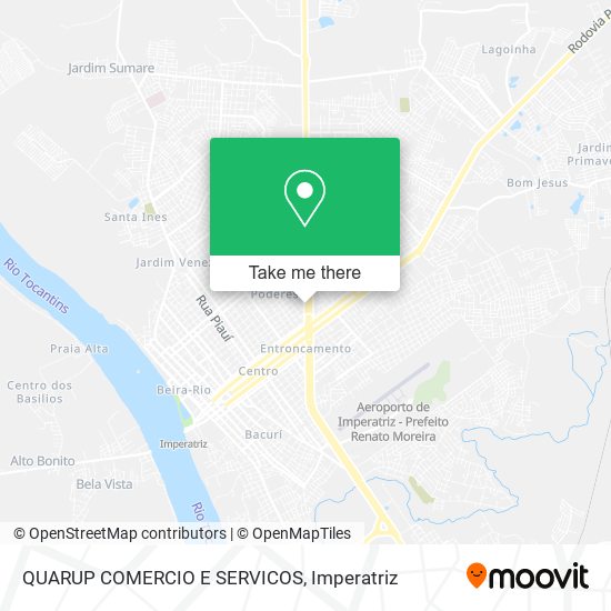 QUARUP COMERCIO E SERVICOS map