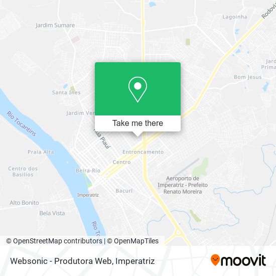 Mapa Websonic - Produtora Web