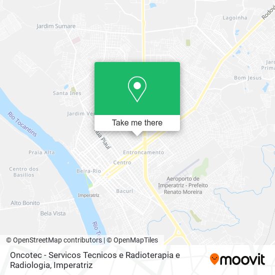 Mapa Oncotec - Servicos Tecnicos e Radioterapia e Radiologia